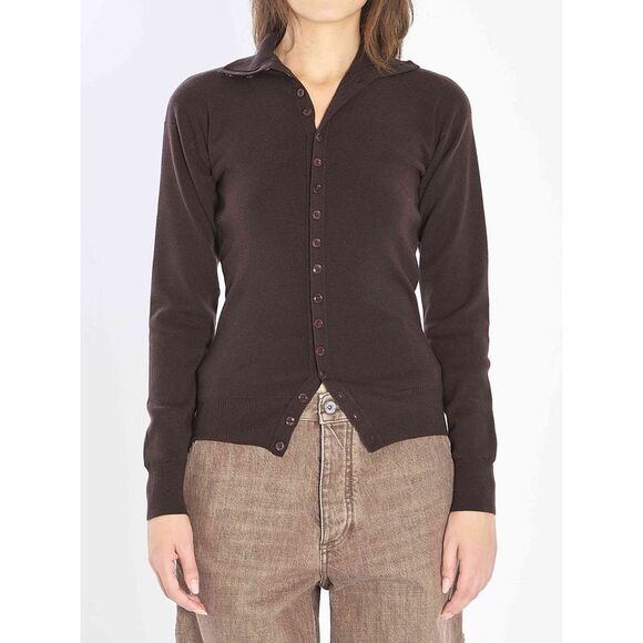 LEMAIRE Sweaters - Lemaire Women Buttoned Fitted Cardigan